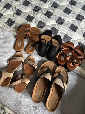 Assorted Women's Sandals - Black, Tan, Brown, Beige